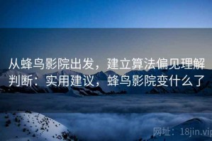 从蜂鸟影院出发，建立算法偏见理解判断：实用建议，蜂鸟影院变什么了
