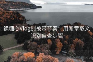读糖心Vlog别被带节奏：用断章取义识别自查步骤