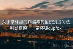关于茶杯狐的诈骗与钓鱼识别提问法：判断框架，“茶杯狐cupfox”