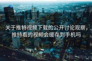 关于推特视频下载的公开讨论观察，推特看的视频会缓存到手机吗