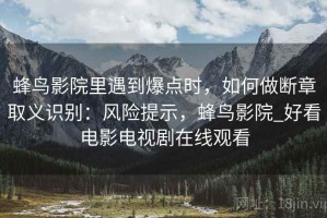 蜂鸟影院里遇到爆点时，如何做断章取义识别：风险提示，蜂鸟影院_好看电影电视剧在线观看