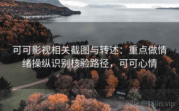 可可影视相关截图与转述：重点做情绪操纵识别核验路径，可可心情