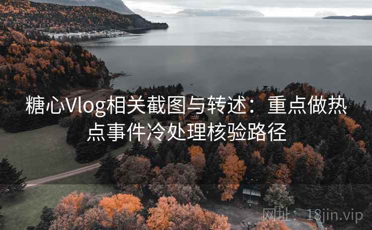 糖心Vlog相关截图与转述：重点做热点事件冷处理核验路径