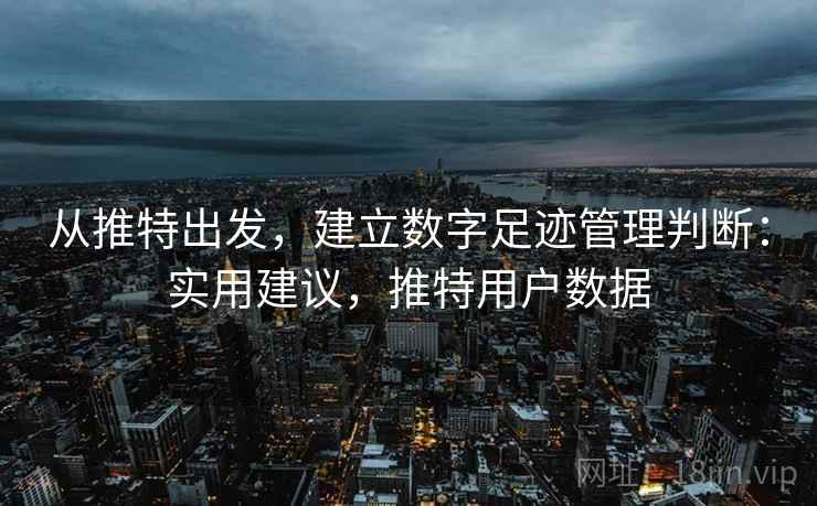 从推特出发，建立数字足迹管理判断：实用建议，推特用户数据