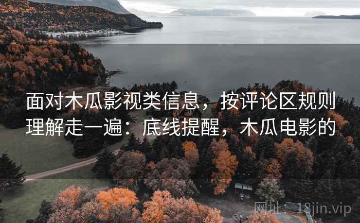 面对木瓜影视类信息，按评论区规则理解走一遍：底线提醒，木瓜电影的